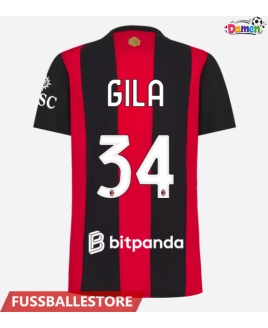Günstige AC Milan Mario Gila #34 Heimtrikot Damen 2026-27 Kurzarm